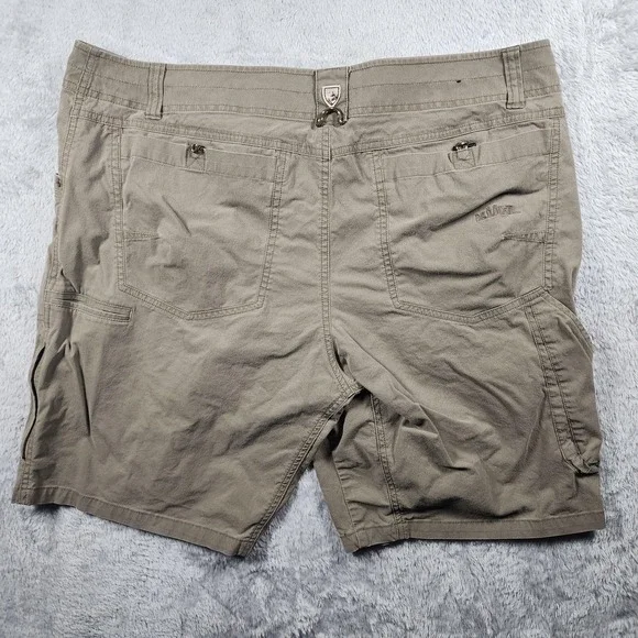 Kuhl Ramblr Shorts Mens 40 Beige Cargo Canvas Stretch Outdoor Hiking Travel - Picture 13 of 16